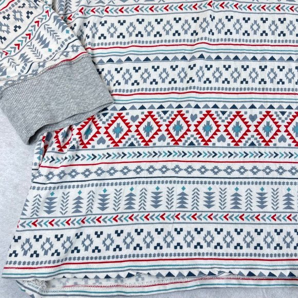 CUDDL DUDS Womens XXL Nordic Fair Isle Hearts Long Sleeve Soft Cozy Top Shirt - Picture 7 of 10